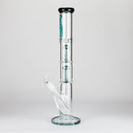Ganjavibes | 17" Double Tree Percolator Glass Bong By Irie Vibes