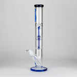 Ganjavibes | 17" Double Tree Percolator Glass Bong By Irie Vibes