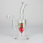 Ganjavibes | 8.5 inches Strawberry perc Waterpipe & Dabrig with Quartz Banger