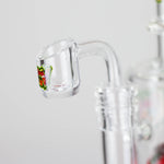 Ganjavibes | 8.5 inches Strawberry perc Waterpipe & Dabrig with Quartz Banger
