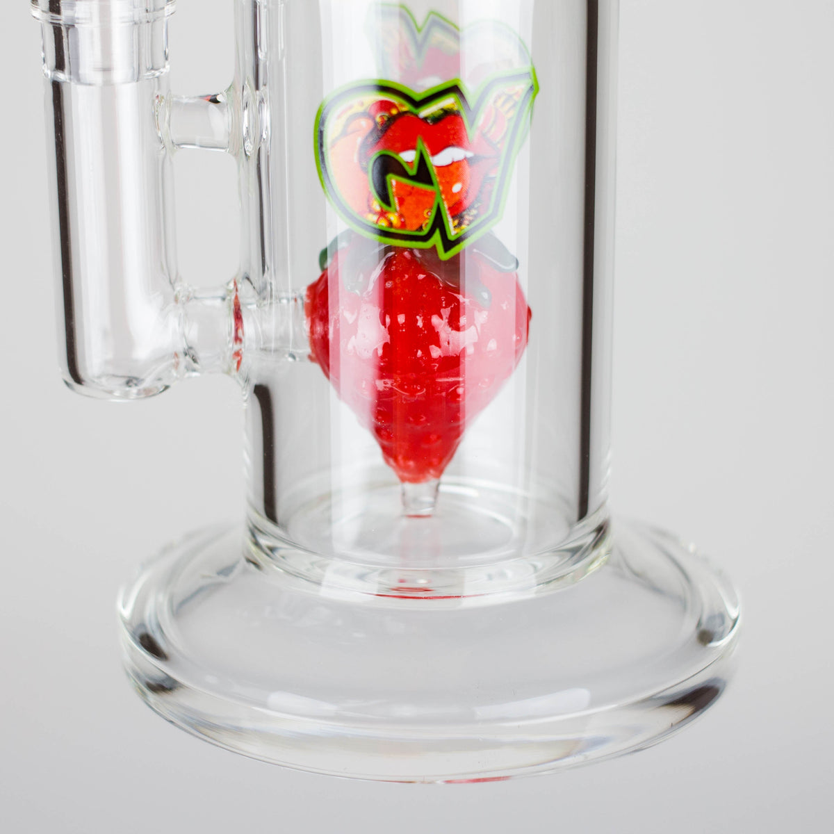 Ganjavibes | 8.5 inches Strawberry perc Waterpipe & Dabrig with Quartz Banger