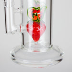 Ganjavibes | 8.5 inches Strawberry perc Waterpipe & Dabrig with Quartz Banger