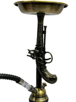 Zebra | 21" Smoke Wild West Gun Single Hose Hookah