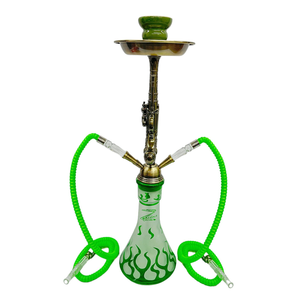 Zebra | 21" Smoke Wild West Gun 2-Hose Hookah