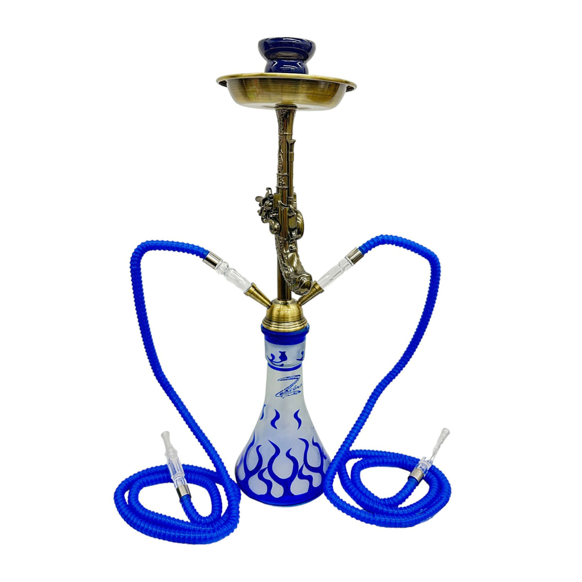 Zebra | 21" Smoke Wild West Gun 2-Hose Hookah