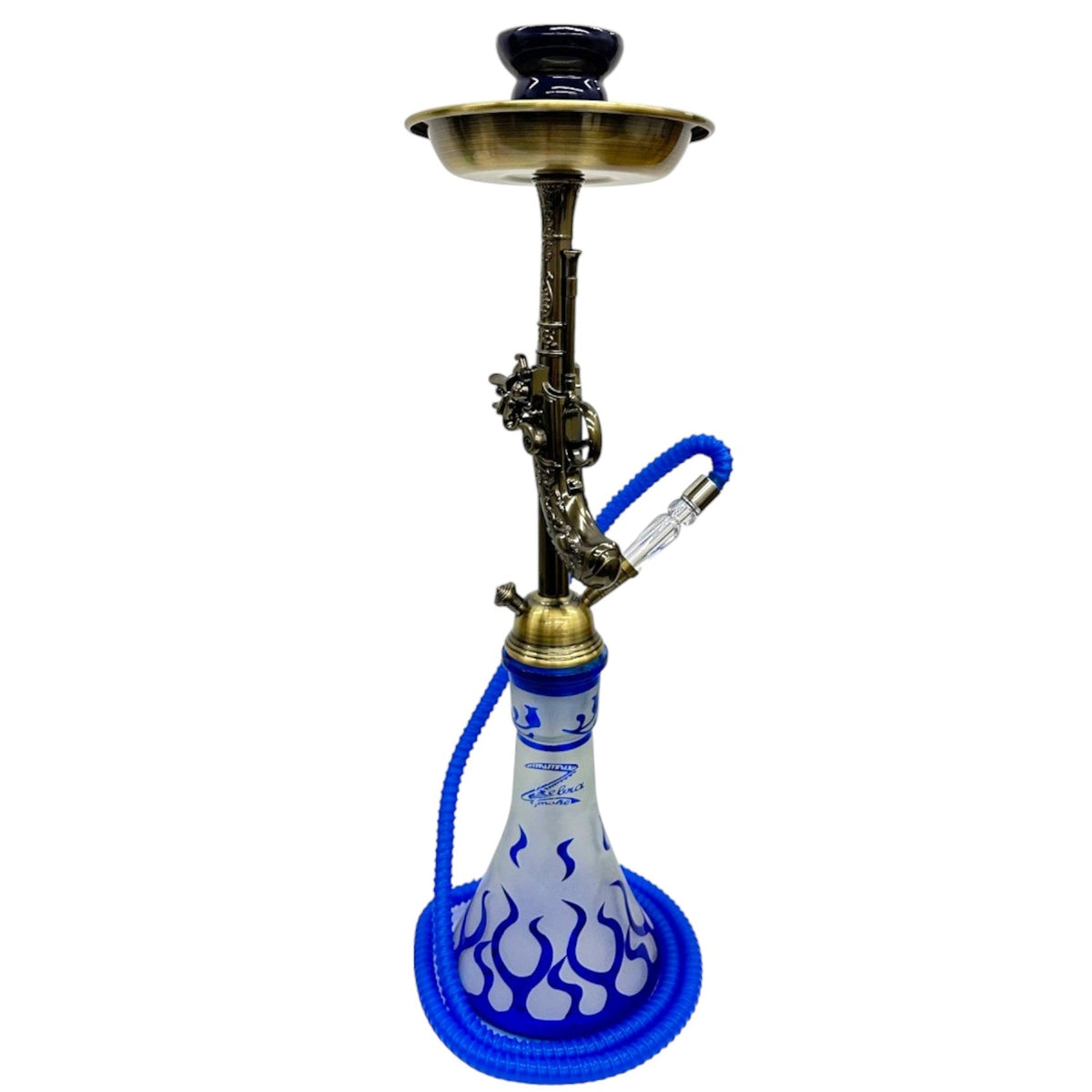 Zebra | 21" Smoke Wild West Gun Single Hose Hookah