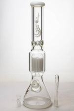 17.5" Genie 10-arm9 mm colored bottom glass bong ( GE4180 )