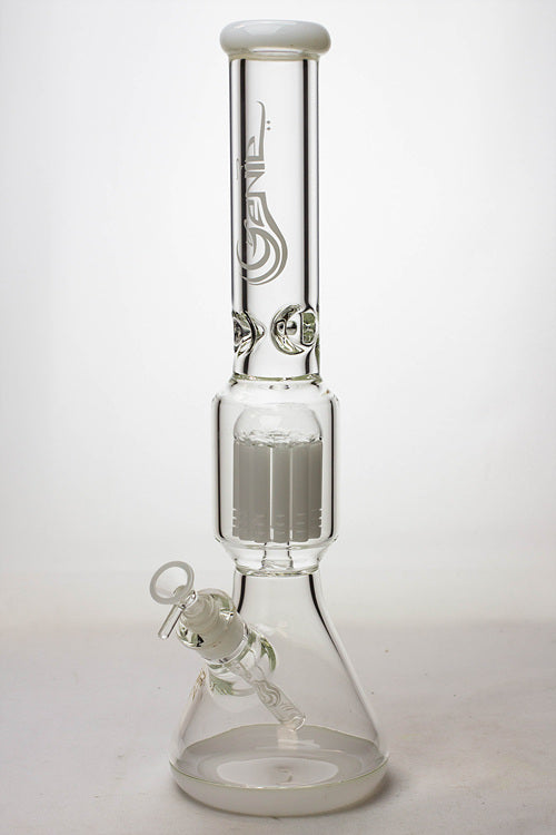 17.5" Genie 10-arm9 mm colored bottom glass bong ( GE4180 )