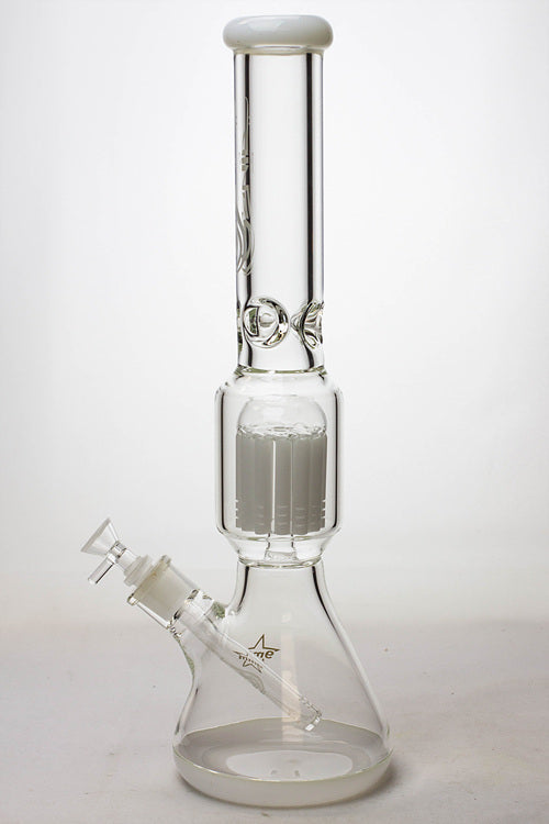 17.5" Genie 10-arm9 mm colored bottom glass bong ( GE4180 )