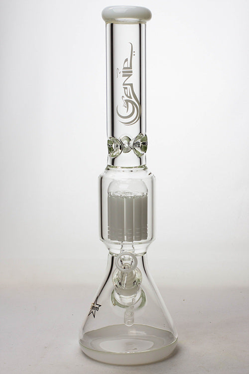 17.5" Genie 10-arm9 mm colored bottom glass bong ( GE4180 )