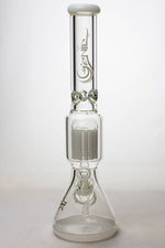 17.5" Genie 10-arm9 mm colored bottom glass bong ( GE4180 )