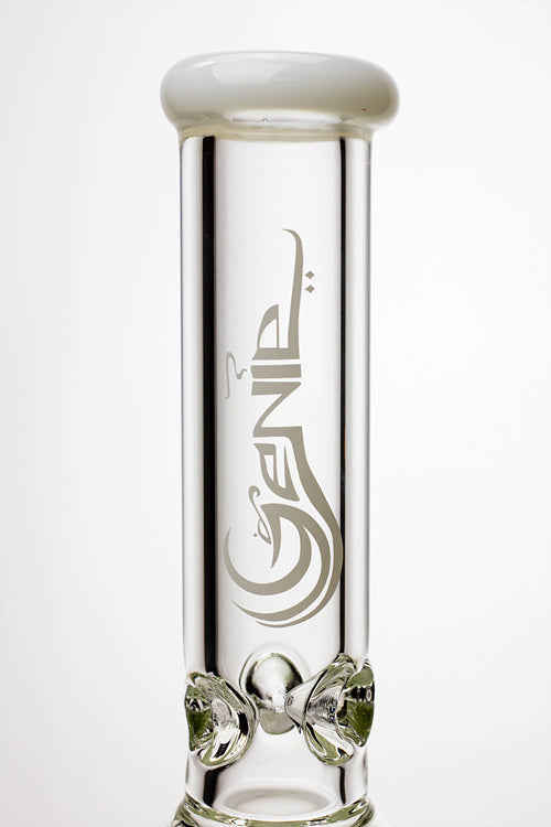 17.5" Genie 10-arm9 mm colored bottom glass bong ( GE4180 )