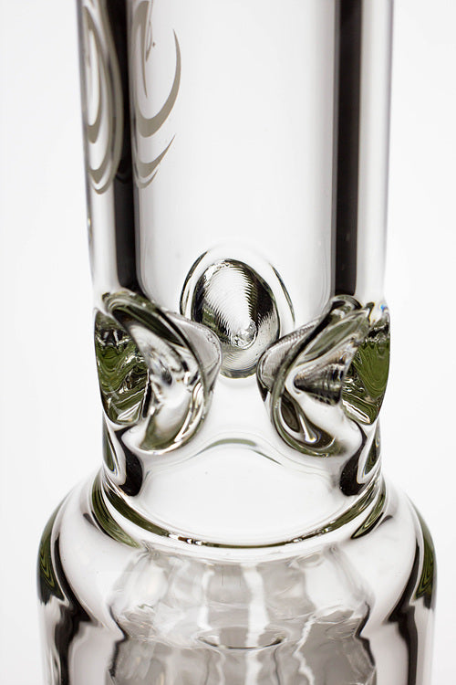 17.5" Genie 10-arm9 mm colored bottom glass bong ( GE4180 )