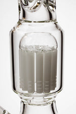 17.5" Genie 10-arm9 mm colored bottom glass bong ( GE4180 )