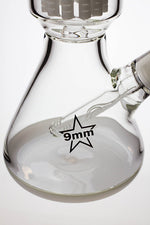 17.5" Genie 10-arm9 mm colored bottom glass bong ( GE4180 )
