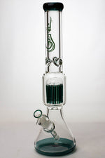 17.5" Genie 10-arm9 mm colored bottom glass bong ( GE4180 )