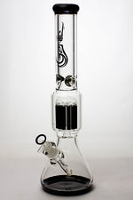 17.5" Genie 10-arm9 mm colored bottom glass bong ( GE4180 )