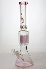 17.5" Genie 10-arm9 mm colored bottom glass bong ( GE4180 )