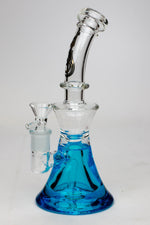 9" GENIE Shower head glass beaker bong with liquid cooling freezer
