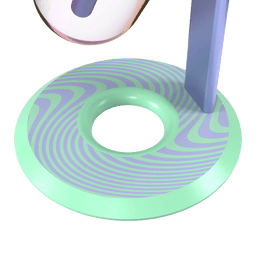 Khalifa x Stündenglass Gravity Pipe - Violet Sky / Mints