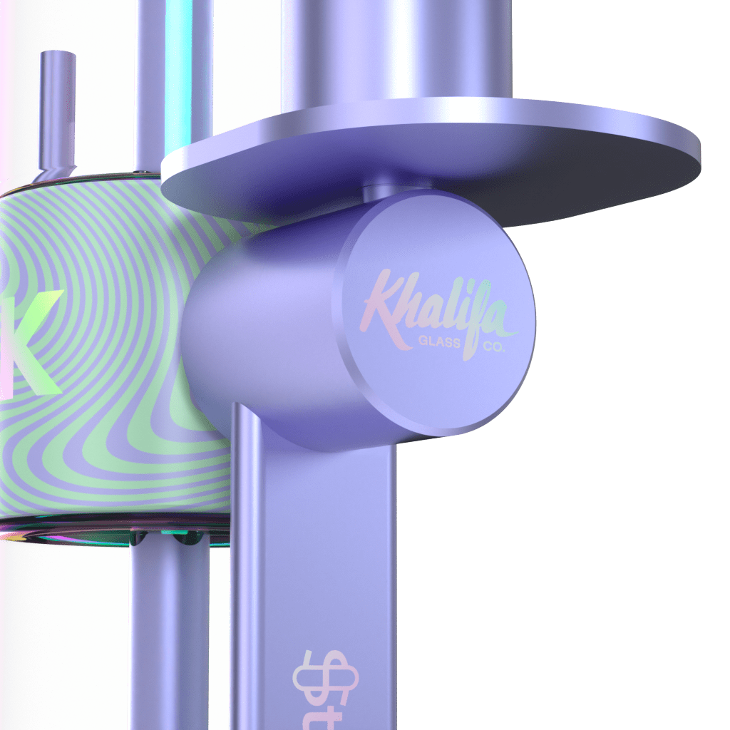 Khalifa x Stündenglass Gravity Pipe - Violet Sky / Mints