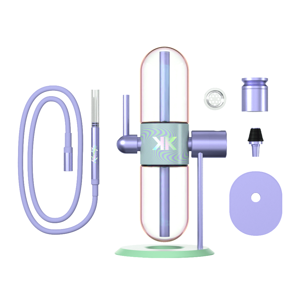 Khalifa x Stündenglass Gravity Pipe - Violet Sky / Mints