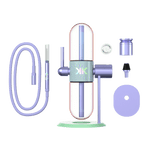 Khalifa x Stündenglass Gravity Pipe - Violet Sky / Mints