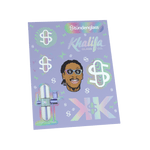 Khalifa x Stündenglass Gravity Pipe - Violet Sky / Mints