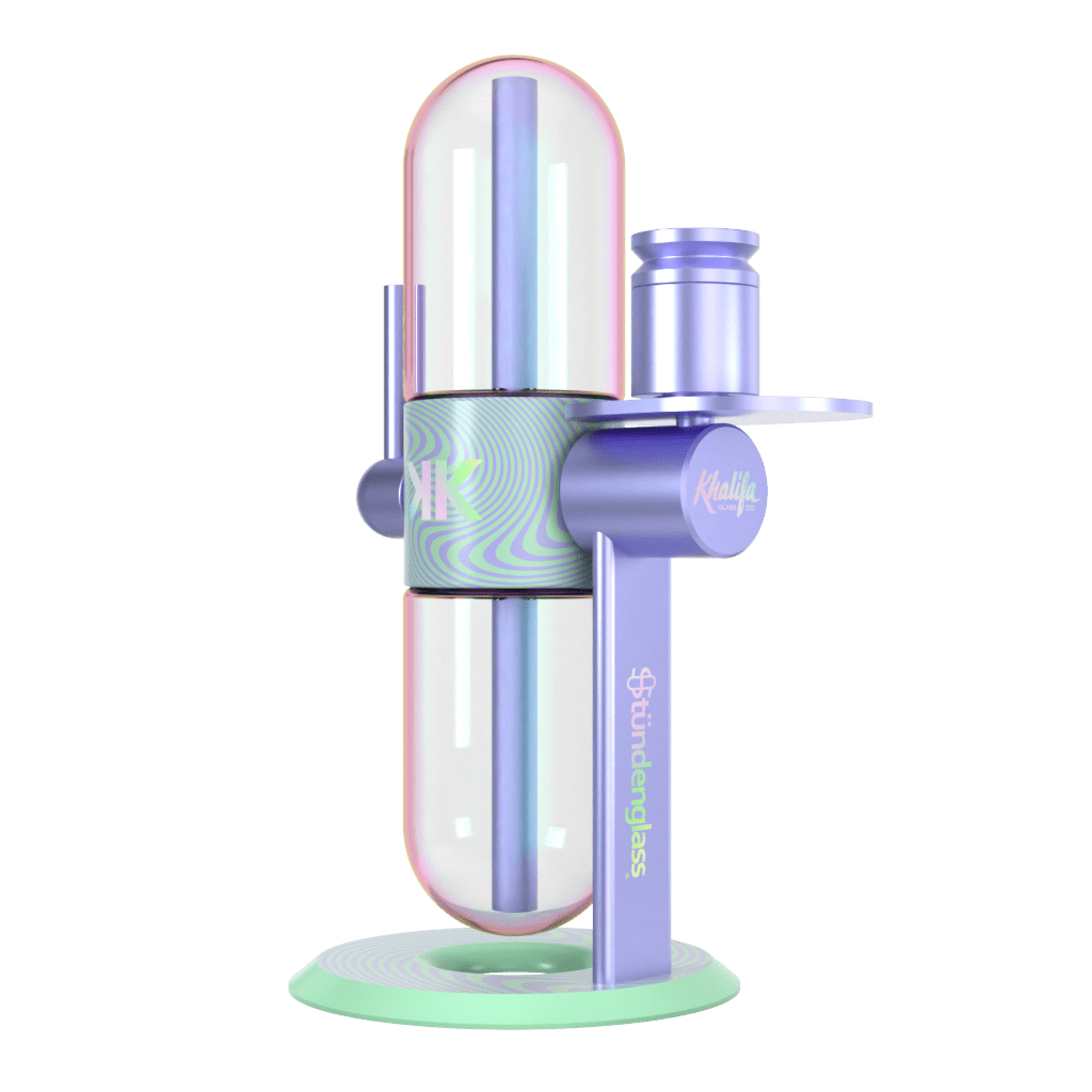 Khalifa x Stündenglass Gravity Pipe - Violet Sky / Mints