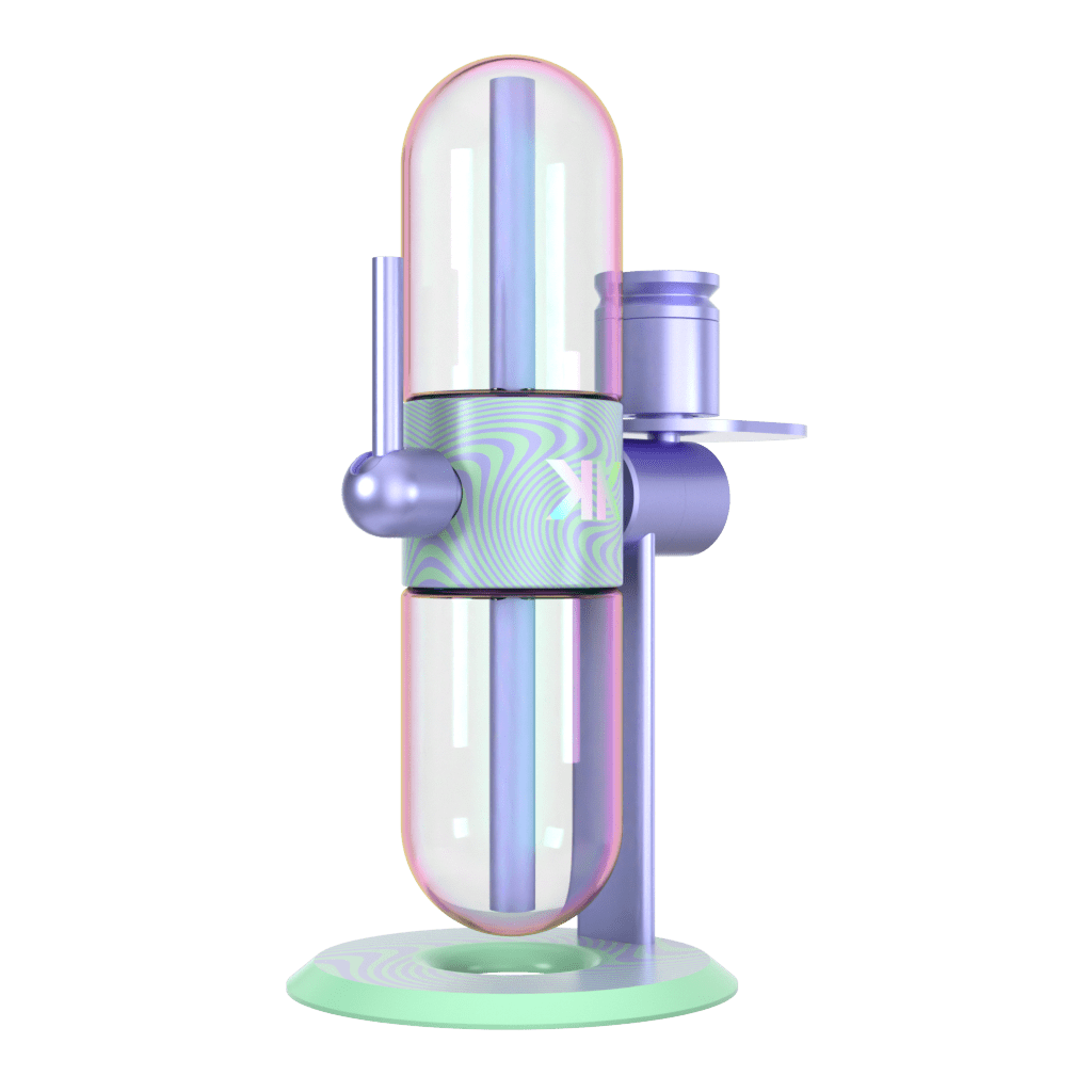 Khalifa x Stündenglass Gravity Pipe - Violet Sky / Mints