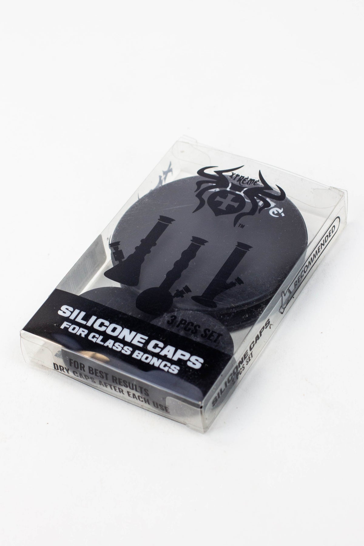 Tapas universales XTREME Caps para limpiar, almacenar y proteger de olores pipas de agua de vidrio, plataformas y más