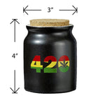420 rasta color stash jar