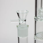 16" H2O Dual Honeycomb diffuser Glass water bong [H2O-27]