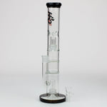 16" H2O Dual Honeycomb diffuser Glass water bong [H2O-27]
