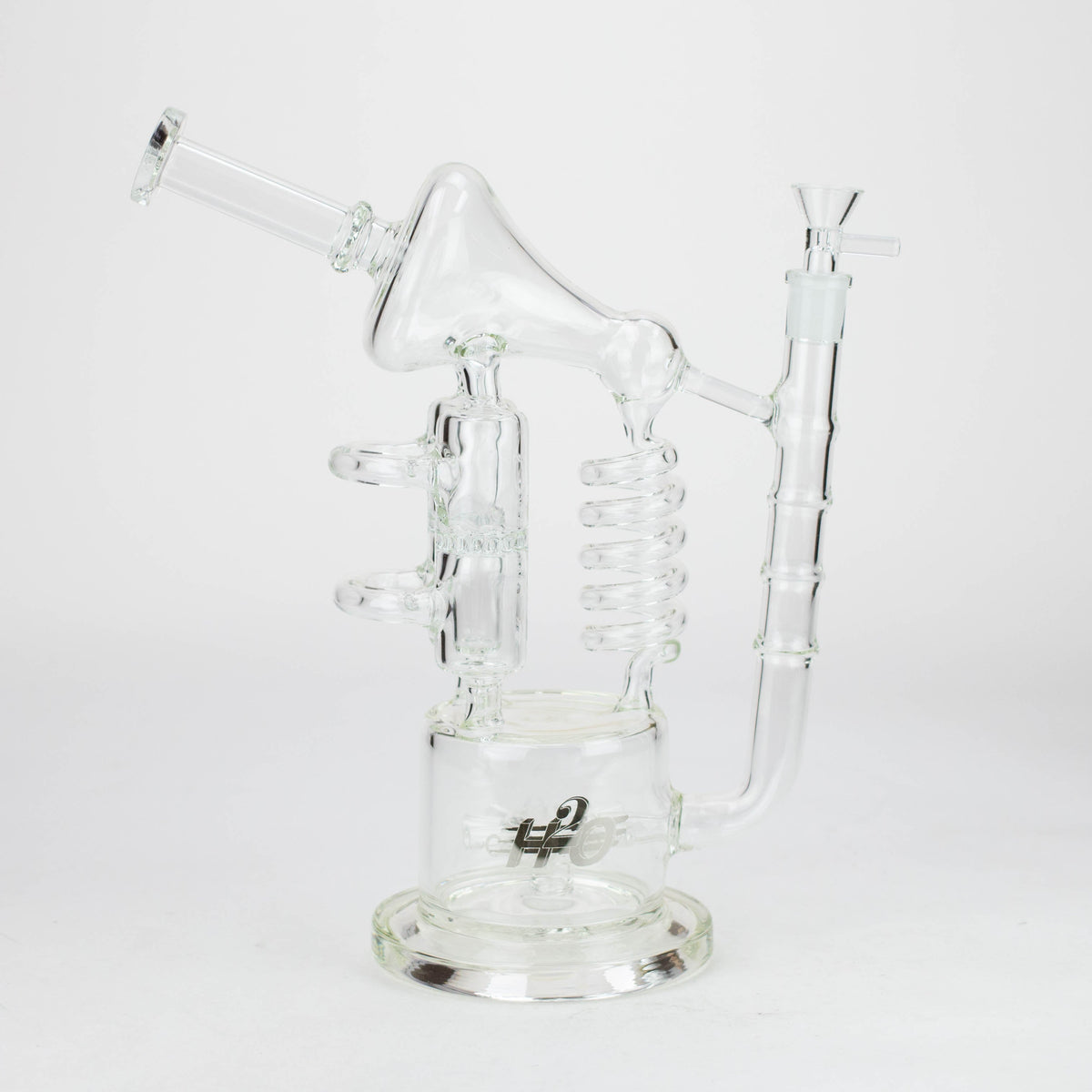 H2O | Bang en verre à recyclage d'eau de 12 pouces [H2O-5027]