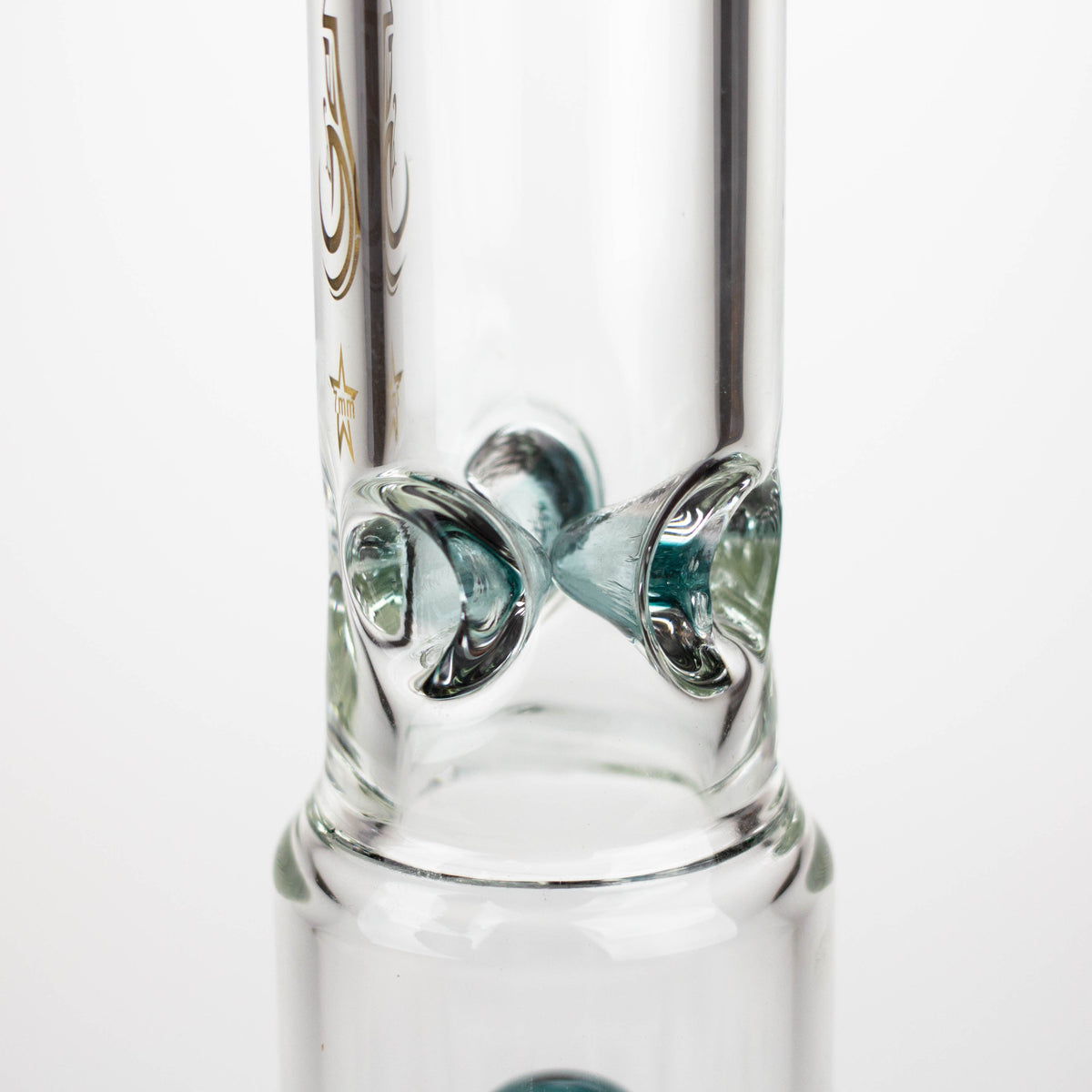 GENIE | 17" shower head percolator 7 mm glass water bongs [GB20011]
