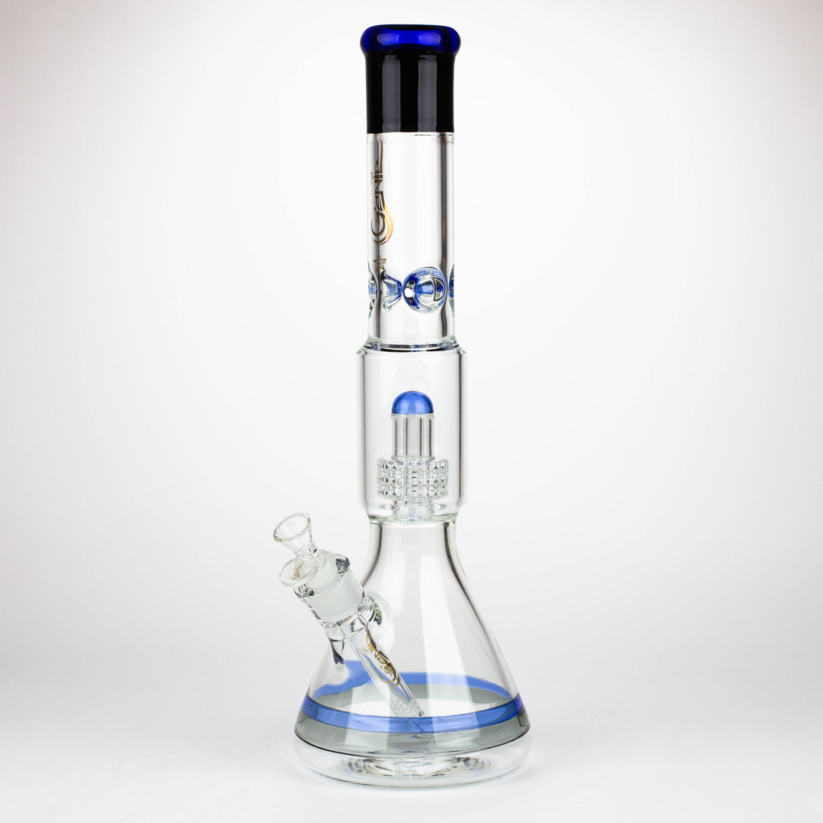 GENIE | 17" shower head percolator 7 mm glass water bongs [GB20011]