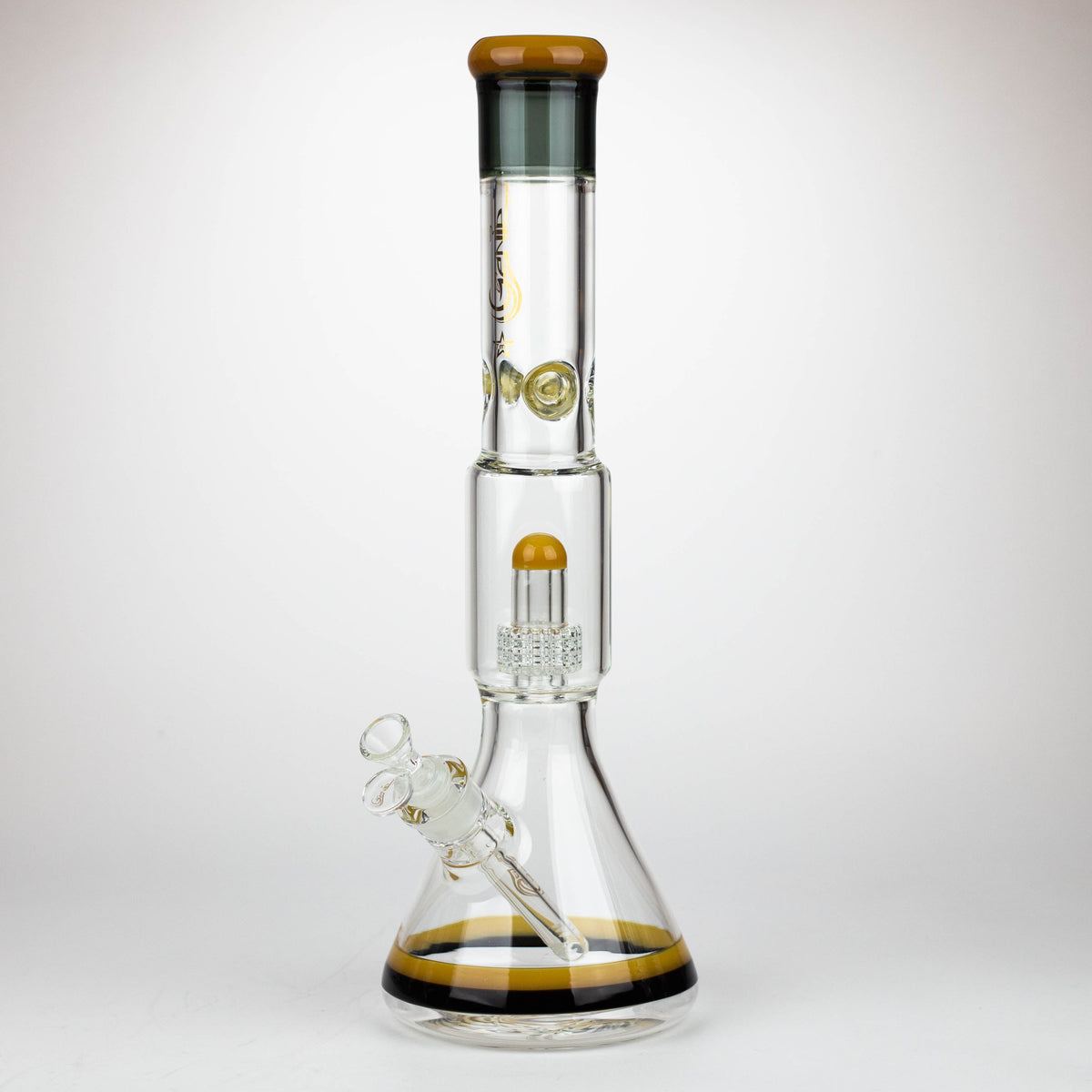 GENIE | 17" shower head percolator 7 mm glass water bongs [GB20011]