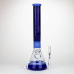 Genie | 17" sandblasted artwork tube 7 mm glass water bong [GB21006]