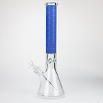 Genie | 17" sandblasted artwork tube 7 mm glass water bong [GB21005]