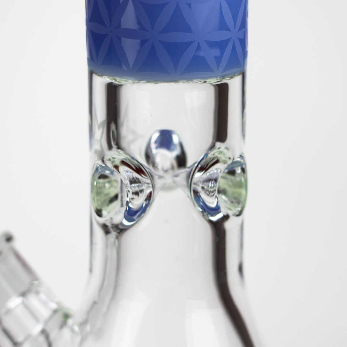 Genie | 17" sandblasted artwork tube 7 mm glass water bong [GB21005]