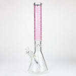 Genie | 17" sandblasted artwork tube 7 mm glass water bong [GB21005]
