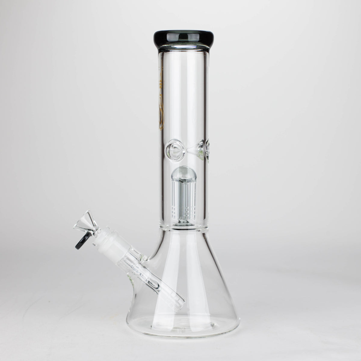 Genie | 12" Genie-Tree arms color accented glass water bong [NS104]