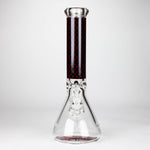 Bong de vidrio de 9 mm y 14" con diseño de lujo [PIP871]