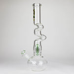 Kush | 17" Zig-Zag Rasta 420 glass bong