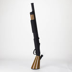 27" Painted Shotgun Design Glass Bong with Display Stand [GU006]