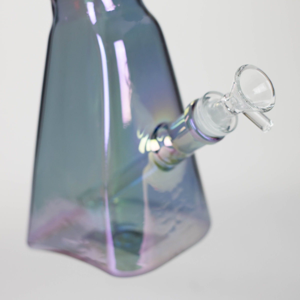 Bong de vidrio galvanizado de 27" con diseño AK-47 y soporte de exhibición [GU001]