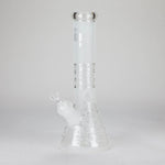 12" Frosted glass beaker water bong