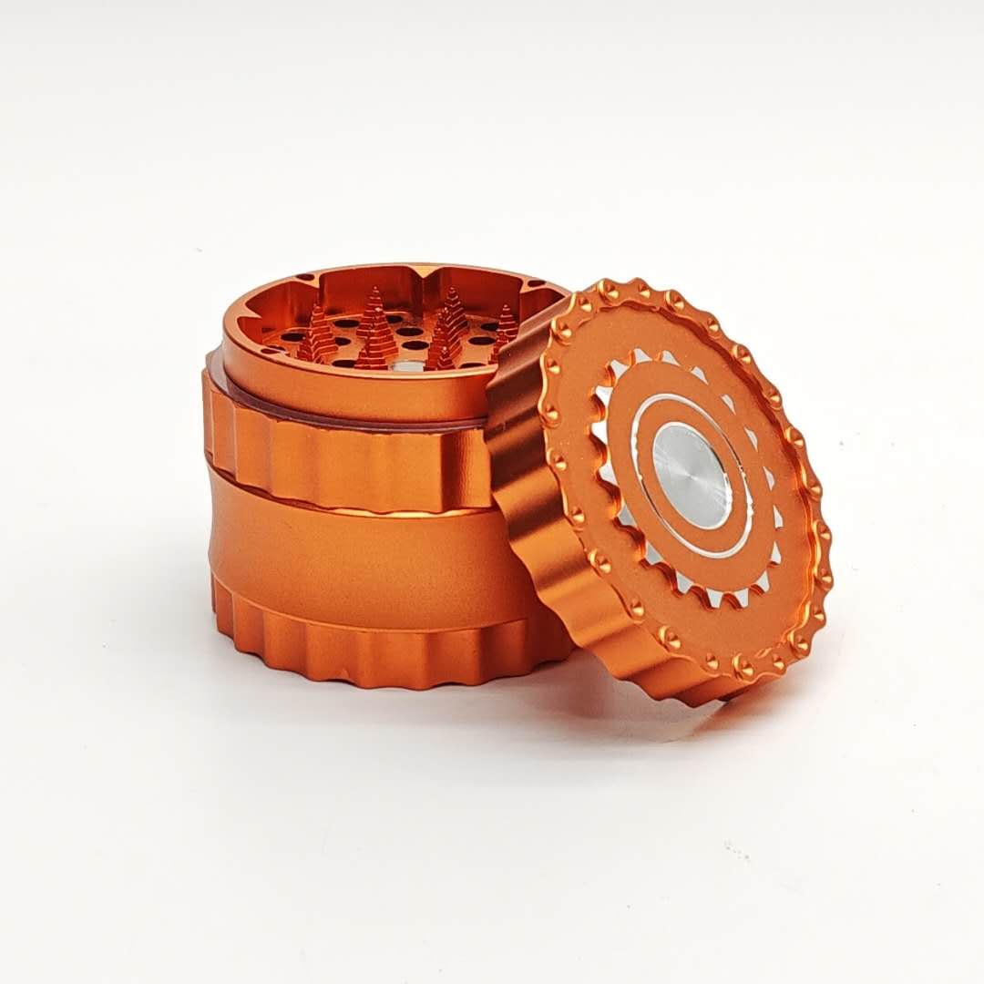 4 Parts 63*51mm New TeethAluminum Grinder-Assorted Color