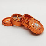 4 Parts 63*51mm New TeethAluminum Grinder-Assorted Color